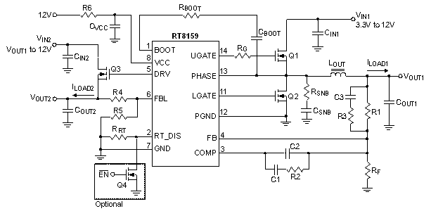 RT8159 - 12V Synchronous Buck PWM DC/DC and Linear Regulator Controller ...