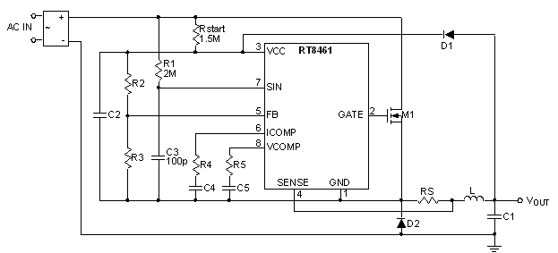 RT8461 - Off-Line Constant Voltage High Power Factor PWM Floating Buck ...